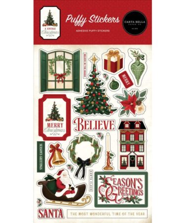 Carta Bella - Collezione  A Vintage Christmas Puffy Stickers