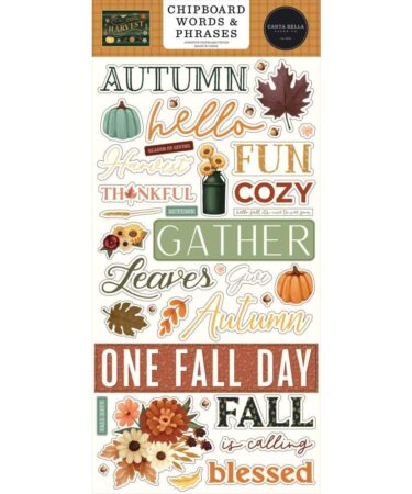 Carta Bella -  Collezione  Harvest Chipboard Words & Phrases