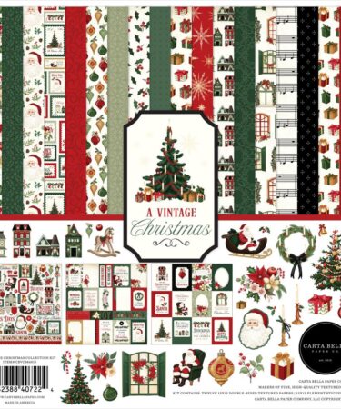 Carta Bella - Collezione  A Vintage Christmas 12x12 Inch Collection Kit