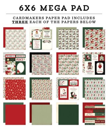 Alternative view of Carta Bella - Collezione  A Vintage Christmas 6x6 Inch Cardmakers Mega Pad