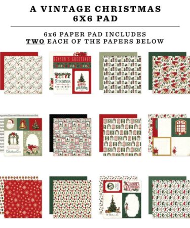 Alternative view of Carta Bella - Collezione  A Vintage Christmas 6x6 Inch Paper Pad