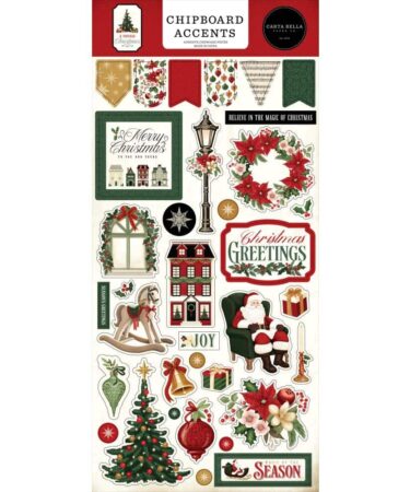 Carta Bella - Collezione A Vintage Christmas Chipboard Accents