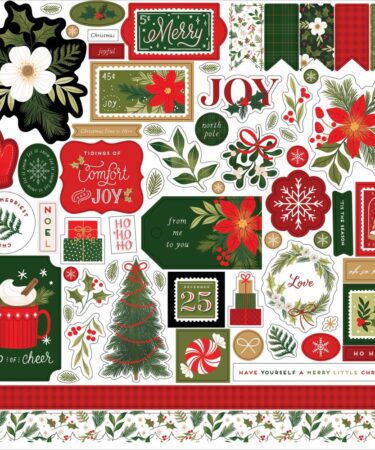 Echo Park - Collezion Christmas Joy 12x12 Inch Element Sticker