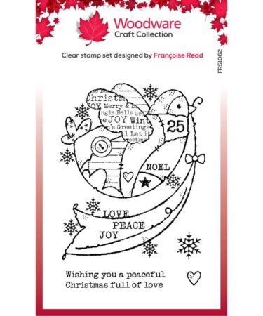 Woodware Peaceful Dove Clear Stamps