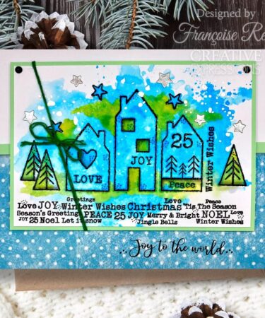 Alternative view of Woodware Nordic Houses Clear Stamps