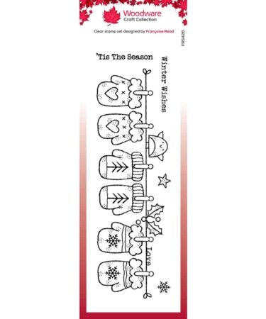 Woodware Winter Mittens Clear Stamps