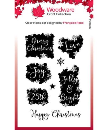 Woodware Christmas Patches Clear Stamps