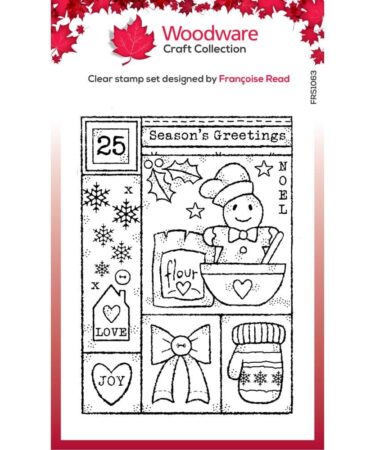 Woodware Winter Sampler Clear Stamps