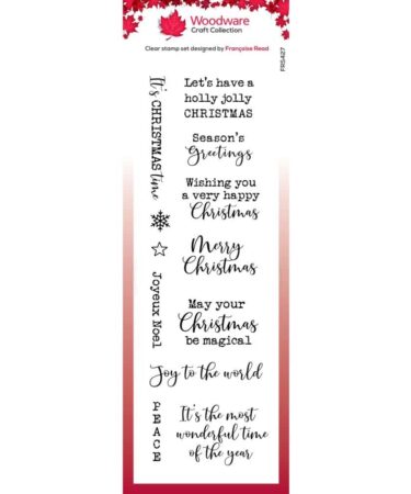 Woodware Christmas Celebrations Clear Stamps