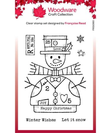 Woodware Wooden Snowman Clear Stamps