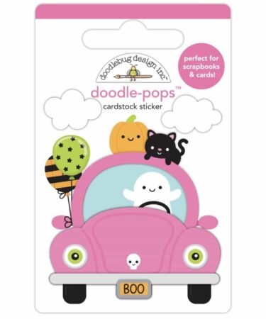 Doodlebug  - Collezione Hey Pumpkin -Doodle-Pops 3D Sticker Boo Cruis