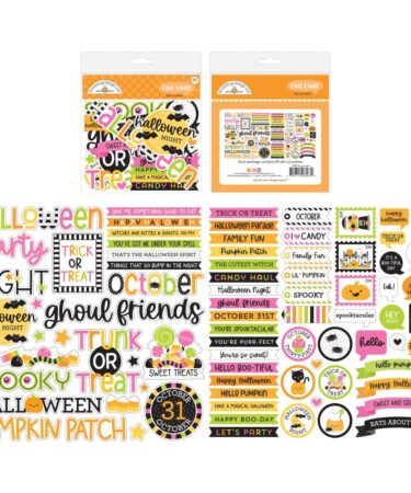 Doodlebug  - Collezione Hey Pumpkin -Odds & Ends Chit Chat Die-Cuts