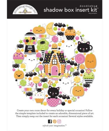 Doodlebug  - Collezione Hey Pumpkin - Shadow Box Insert Kit