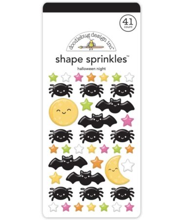 Doodlebug  - Collezione Hey Pumpkin -Sprinkles Adhesive Enamel Shapes - Halloween Nigh