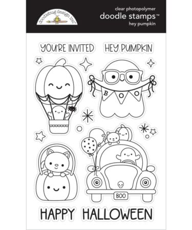 Doodlebug  - Collezione Hey Pumpkin -Clear Doodle Stamps