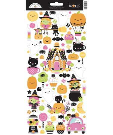 Doodlebug – Collezione Hey Pumpkin   - Cardstock Stickers Icons