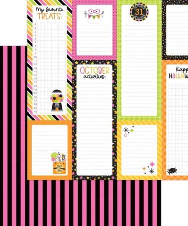 Doodlebug – Collezione Hey Pumpkin -Double-Sided Cardstock 12″X12″ – Sabrina's Socks