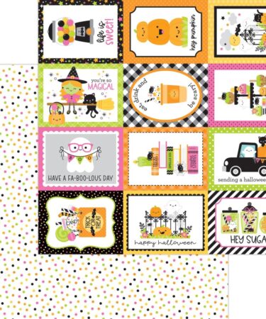 Doodlebug – Collezione Hey Pumpkin -Double-Sided Cardstock 12″X12″ – Sprinkling Of Fun