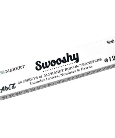 Alternative view of 49 And Market Rub-On Transfer - Swooshy