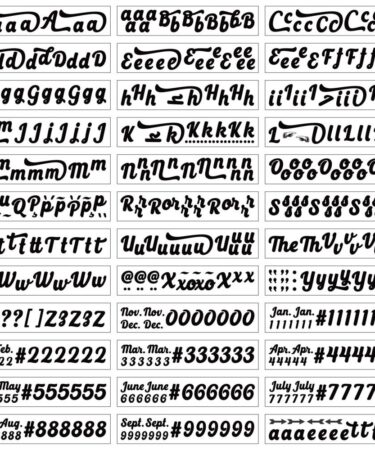 49 And Market Rub-On Transfer - Swooshy