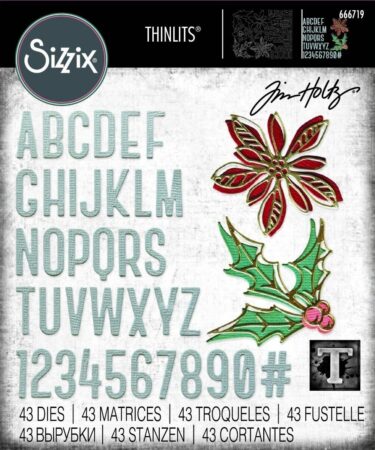 Sizzix Thinlits Die Set 43/Pkg By Tim Holtz - Vault Seasonal Sketch