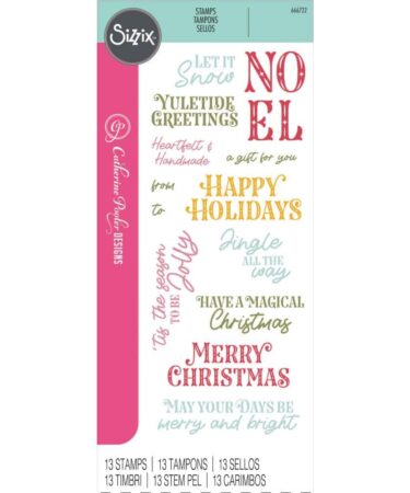 Sizzix Clear Stamps by Catherine Pooler Greetings of the Season (13pcs)