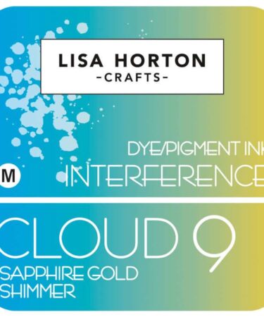 Lisa Horton Crafts Interference Ink Pad - Sapphire Gold Shimmer