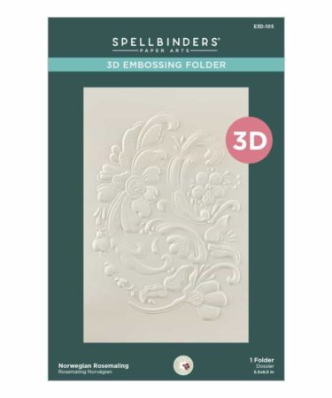 SPELLBINDERS - Norwegian Rosemaling 3D Embossing Folder