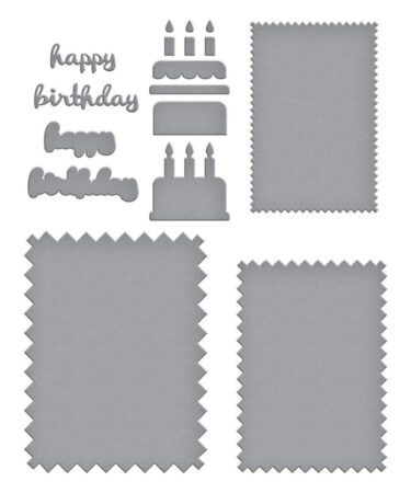 Alternative view of SPELLBINDERS - Pinking Edge Birthday Add-Ons Etched Dies