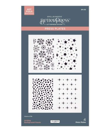 SPELLBINDERS - Holiday Backgrounds Panels Press Plates