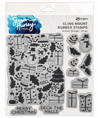 SPELLBINDERS - Ranger - Simon Hurley create. Winter Things Cling Mount Rubber Stamp