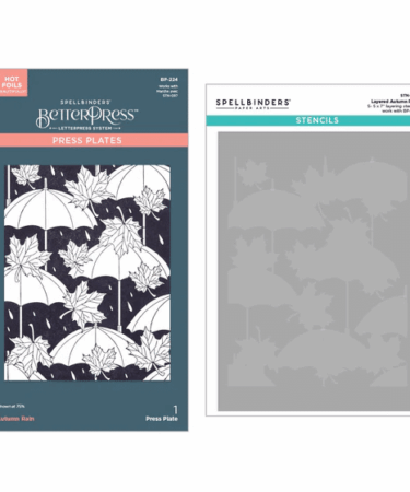 SPELLBINDERS - Autumn Rain Press Plate and Stencil Bundle