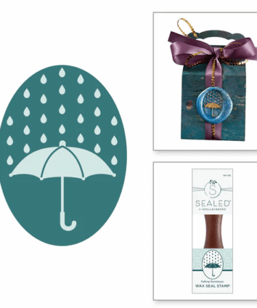SPELLBINDERS - Falling Raindrops Wax Seal Stamp