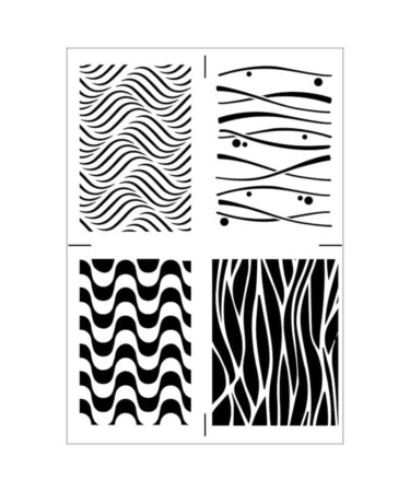 TOMMY - Stencil A4 -Onde