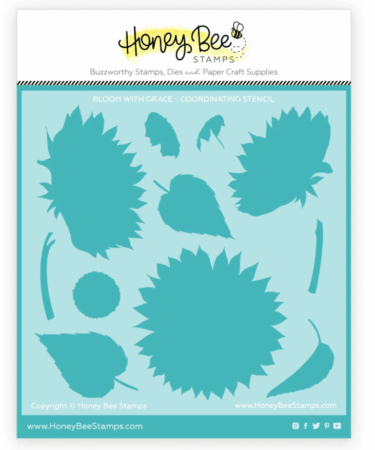 HONEY BEE - Bloom With Grace - Coordinating Stencil
