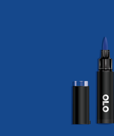 OLO - Pennarello  ad  alcol- punta pennello -Blue Sapphire