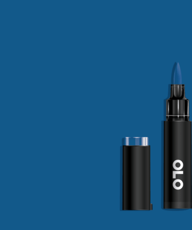 OLO - Pennarello  ad  alcol- punta pennello - Azure