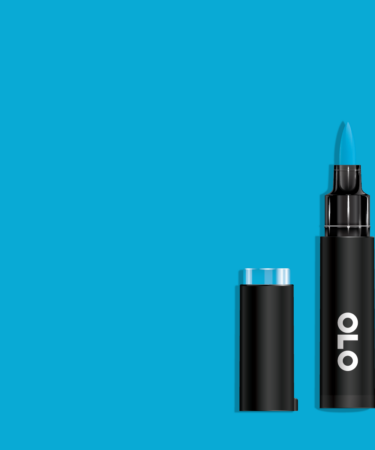 OLO - Pennarello  ad  alcol- punta pennello - Turquoise