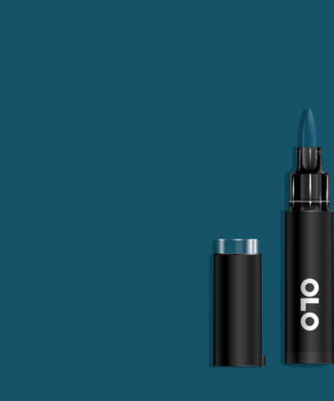 OLO - Pennarello  ad  alcol- punta pennello -Blue Iguana