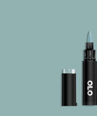 OLO - Pennarello  ad  alcol- punta pennello --Silver Jade