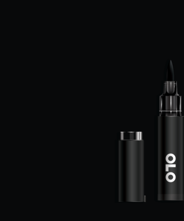 OLO - Pennarello  ad  alcol- punta pennello -Pure Black