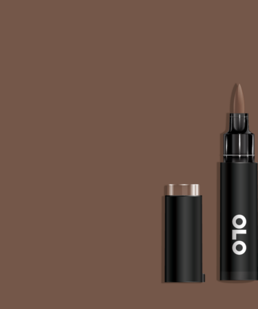 OLO - Pennarello  ad  alcol- punta pennello -  Light Walnut