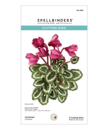 Spellbinders Etched Dies By Susan Tierney-Cockburn - Cyclamen