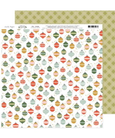 Crate Paper - Collezione Holly Jolly -  Double-Sided Cardstock 12"X12"- #4