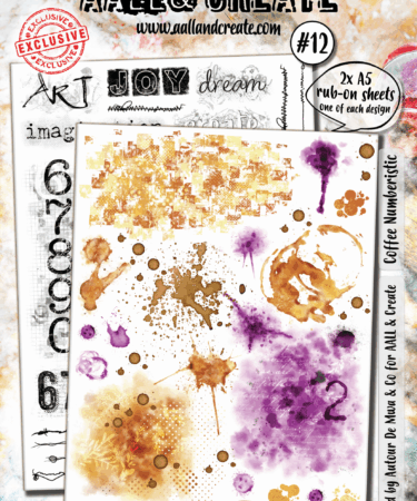 AALL & CREATE - Rub-Ons A5 - Coffee Numberistic #012