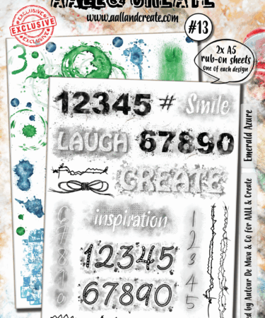 AALL & CREATE - Rub-Ons A5 - Emerald Azure #013