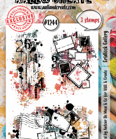 AALL & CREATE - Stamp Set A7 -  Gridlock Gallery # 1244