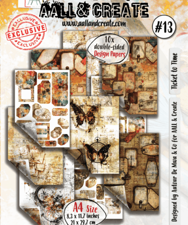 AALL & CREATE - Design Paper	A4 - Ticket to Time #013