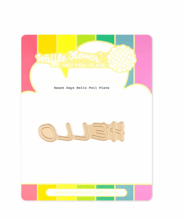 WAFFLE FLOWER - Beach Days Hello Foil Plate