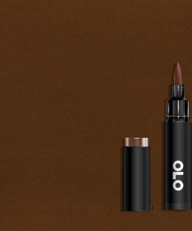 OLO - Pennarello  ad  alcol- punta pennello -Dark Oak